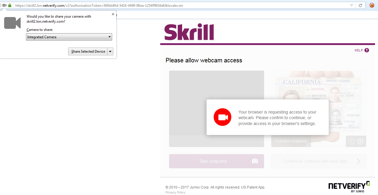 Xac thuc Skrill